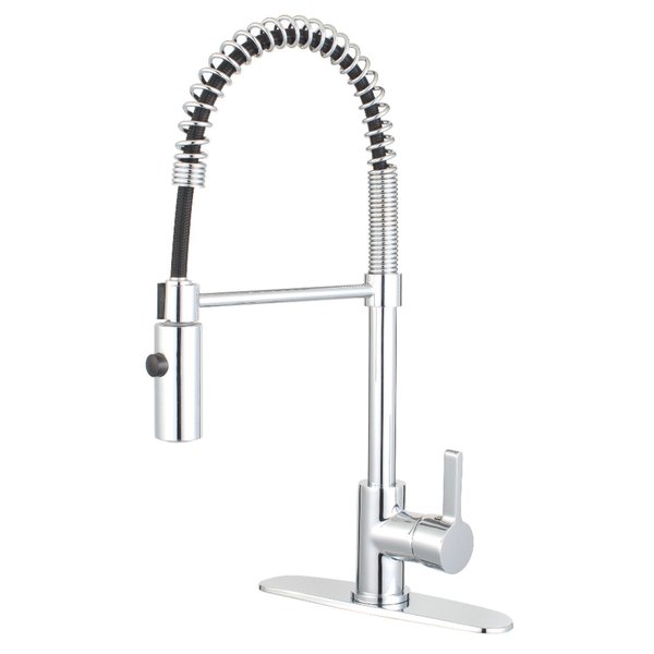 Gourmetier LS8771CTL Continental Single-Handle Pre-Rinse Kitchen Faucet, Chrome LS8771CTL